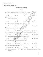 200 CÂU TRẮC NGHIỆM ÔN THI ĐẠI HỌC MÔN TOÁN CHUYÊN ĐỀ MŨ LOGARIT