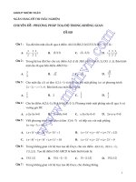 156 CÂU TRẮC NGHIỆM TOÁN HÌNH ÔN THI ĐẠI HỌC CÓ ĐÁP ÁN