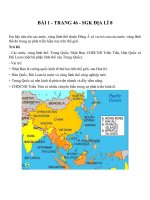 Bài tập SGK môn địa lý lớp 8 (70) 