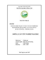 Đánh giá hiện trạng và nguy cơ ô nhiễm do bao bì thuốc bảo vệ thực vật tại xã yên lư   huyện yên dũng   tỉnh bắc giang  