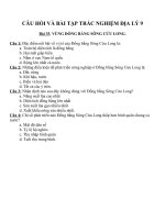 Câu hỏi và bài tập trắc nghiệm địa lý 9 (4) 