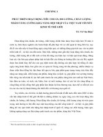PHÁT TRIỂN HOẠT ĐỘNG TIÊU CHUẨN, ĐO LƯỜNG, CHẤT LƯỢNG NHẰM TĂNG CƯỜNG KHẢ NĂNG HỘI NHẬP CỦA VIỆT NAM VỚI NỀN KINH TẾ THẾ GIỚI