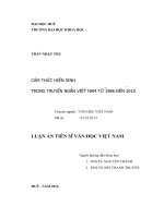 Cảm thức hiện sinh trong truyện ngắn việt nam từ 1986 đến 2010 