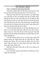 ĐỀ CƯƠNG MÔN BẢN ĐỒ ĐỊA CHÍNH