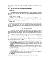 ĐỀ CƯƠNG ÔN TẬP MÔN ĐỘC HỌC MÔI TRƯỜNG VÀ SỨC KHỎE CON NGƯỜI