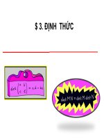 Định thức của một ma trận