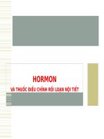 Bài Giảng HORMON Và Thuốc Điều Chỉnh Rối Loạn Nội Tiết