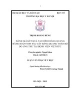Đánh giá kết quả tạo hình bàng quang bằng ruột non sau cắt bàng quang toàn bộ do ung thư tại Bệnh Viện Việt Đức.