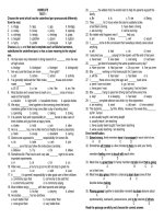 BÀI TẬP TIẾNG ANH 12 TRỌN BỘ 16 BÀI CÓ ĐÁP ÁN