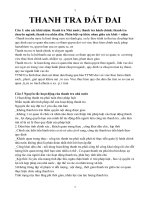 ĐỀ CƯƠNG THANH TRA ĐẤT ĐAI