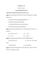 Đề kiểm tra 15 phút tin học 11