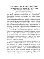 TIỂU LUẬN   sự vận DỤNG và PHÁT TRIỂN SÁNG tạo lý LUẬN CHỦ NGHĨA mác  lê NIN của CHỦ TỊCH hồ CHÍ MINH vào TRONG CÁCH MẠNG VIỆT NAM