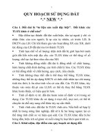 ĐỀ CƯƠNG QUY HOẠCH SỬ DỤNG ĐẤT