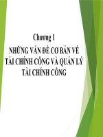 Bài Giảng Quản Lý Tài Chính Công