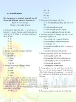 cực đỉnh 1001 câu trắc nghiệm sinh 12 mới nhất 