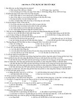 trắc nghiệm chương 4, 5 di truyền học   sinh học 12   đỗ hà trang 