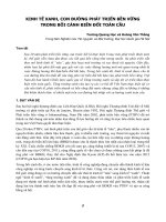 KINH TẾ XANH, CON ĐƯỜNG PHÁT TRIỂN BỀN VỮNG TRONG BỐI CẢNH BIẾN ĐỔI TOÀN CẦU