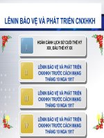BÀI GIẢNG điện tử CHỦ NGHĨA xã hội KHOA học   lê NIN bảo vệ và PHÁT TRIỂN lí LUẬN CHỦ NGHĨA xã hội KHOA học