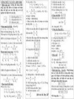 công thức giải nhanh môn  lý 5