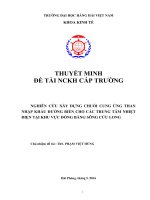 NGHIÊN CỨU XÂY DỰNG CHUỖI CUNG ỨNG THAN NHẬP KHẨU ĐƯỜNG BIỂN CHO CÁC TRUNG TÂM NHIỆT ĐIỆN TẠI KHU VỰC ĐỒNG BẰNG SÔNG CỬU LONG