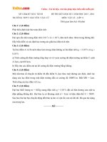 Đề thi giữa học kì 1 môn Vật lý lớp 11 trường THPT Nguyễn Văn Cừ, Bắc Ninh năm học 2015 - 2016