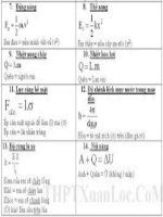 công thức giải nhanh môn  lý 4