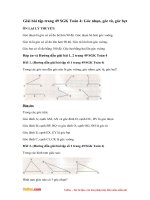 Giải bài tập trang 49 SGK Toán 4: Góc nhọn, góc tù, góc bẹt