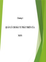 Bài Giảng Quản Lý Chi Đầu Tư Phát Triên Của Ngân Sách Nhà Nước