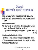 Bai giang Triet hoc chuong I