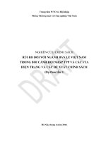 RỦI RO ĐỐI VỚI NGÀNH BÁN LẺ VIỆT NAM TRONG BỐI CẢNH HỘI NHẬP TPP VÀ CÁC FTA HIỆN TRẠNG VÀ CÁC ĐỀ XUẤT CHÍNH SÁCH
