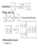 công thức giải nhanh môn vật lý 25