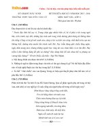 Đề thi giữa học kì 1 môn Ngữ văn lớp 11 trường THPT Nguyễn Văn Cừ, Bắc Ninh năm học 2015 - 2016