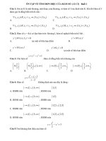 ÔN tập về TÍNH đơn điệu của hàm số