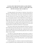 TIỂU LUẬN TRIẾT   vận DỤNG, PHÁT TRIỂN PHƯƠNG PHÁP LUẬN hồ CHÍ MINH TRONG CÔNG CUỘC đổi mới   vấn đề CHIẾN lược đối với CMVN TRONG CÔNG CUỘC đổi mới