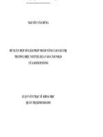ĐỀ XUẤT MỘT SỐ GIẢI PHÁP NHẰM NÂNG CAO GIÁ TRỊ THƯƠNG HIỆU VIETTEL DỰA VÀO CẢM NHẬN CỦA KHÁCH HÀNG