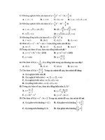 trắc nghiệm giải tích lớp 12 THAM KHẢO