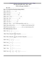 Đề thi Violympic Toán lớp 5 vòng 4 năm 2015-2016