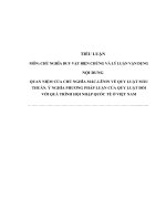 TIỂU LUẬN TRIẾT   QUAN điểm CHỦ NGHĨA mác   lê NIN về QUY LUẬT mâu THUẪN, ý NGHĨA PHƯƠNG PHÁP LUẬN của QUY LUẬT đối với QUÁ TRÌNH hội NHẬP QUỐC tế ở VIỆT NAM