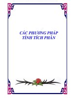 ÔN THI CHUYÊN ĐỀ: CÁC PHƯƠNG PHÁP TÍNH TÍCH PHÂN