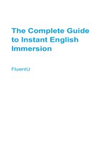 FluentU the complete guide to instant english immersion