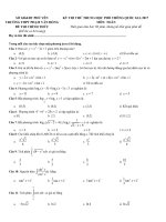 Đề thi thử THPT quốc gia môn toán năm 2017 trường phạm văn đồng   phú yên 