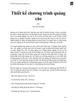 Thiết kế chương trình quảng cáo