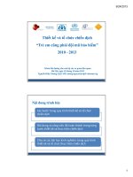 Thiết kế và tổ chức chiến dịch Trẻ em cũng phải đội mũ bảo hiểm”2010 - 2013