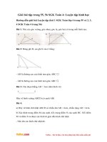 Giải bài tập trang 55, 56 SGK Toán 4: Luyện tập hình học