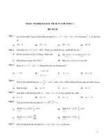 ĐỀ TRẮC NGHIỆM TOÁN 12 NHIỀU DẠNG