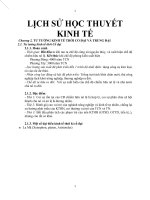 ĐỀ CƯƠNG LỊCH SỬ HỌC THUYẾT KINH TẾ