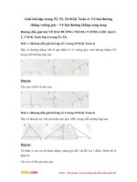 Giải bài tập trang 52, 53, 54 SGK Toán 4: Vẽ hai đường thẳng vuông góc - Vẽ hai đường thẳng song song