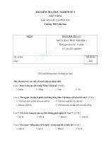 Đề kiểm tra 15 phút Ngữ Văn 6  THCS Hạ Sơn