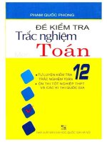 Trắc nghiệm toán 12 - Phạm Quốc Phong  (p1)