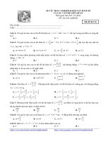 20 CAU TRAC NGHEM KHAO SAT HAM SO CO DAP AN